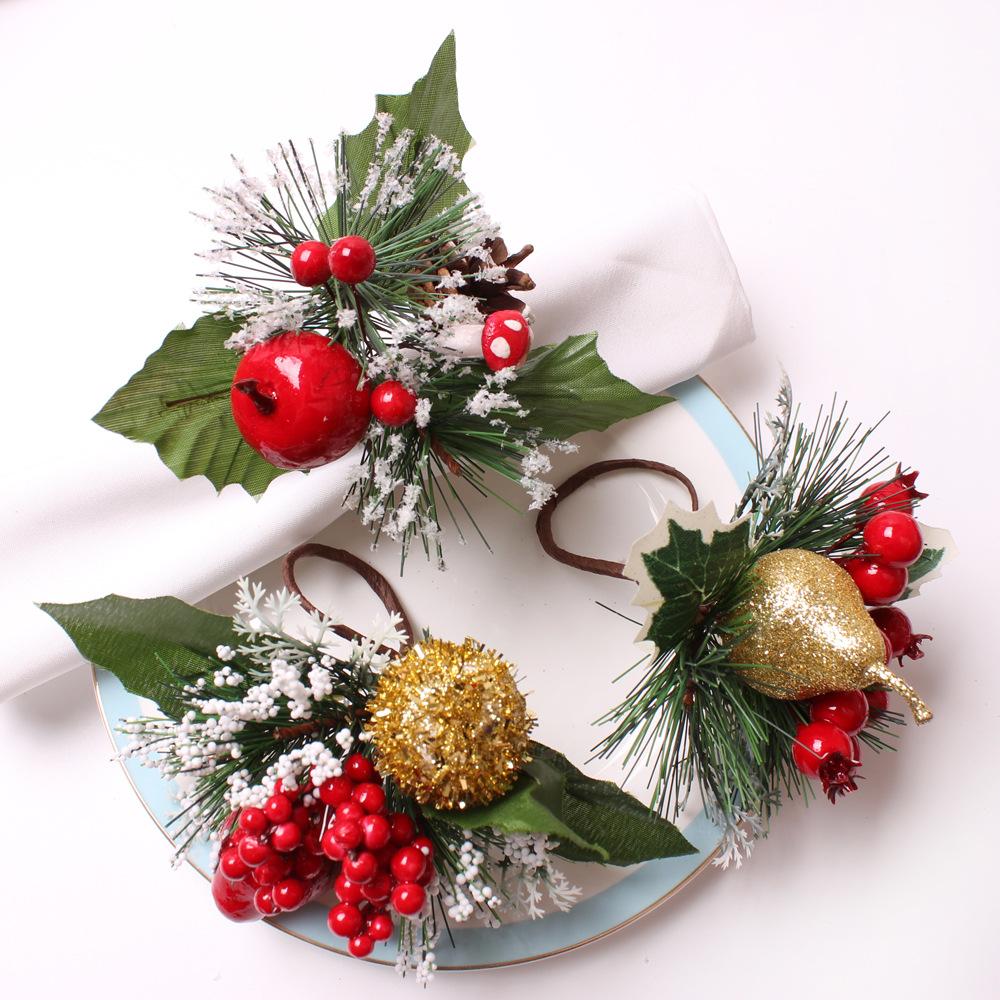 Christmas Napkin Ring 12Pcs