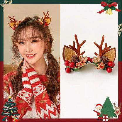 Christmas Cute Antler Hairpin