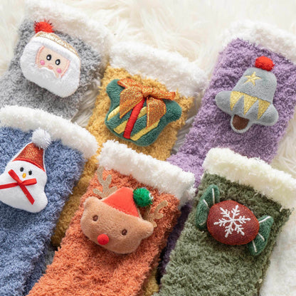 Christmas Super Soft Coral Fleece Socks