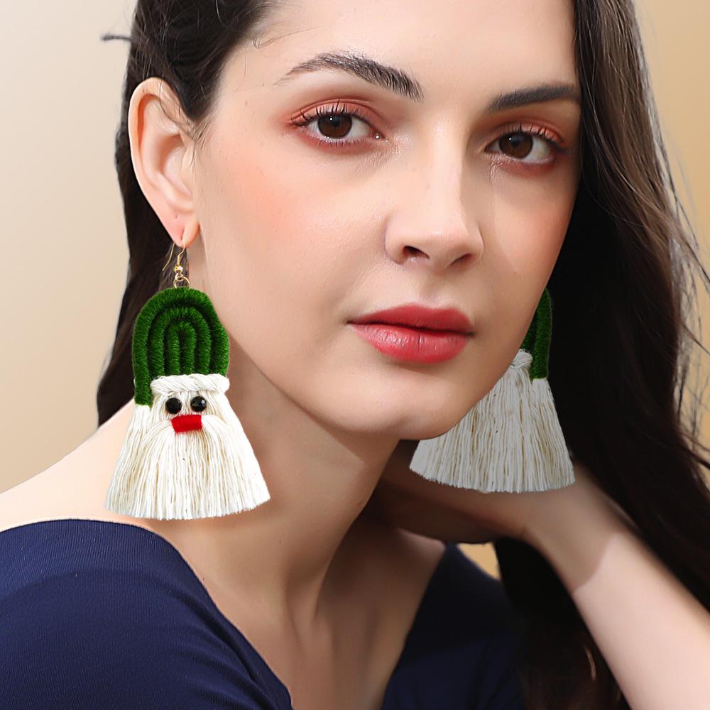 Santa Tassel Earrings 4Pair