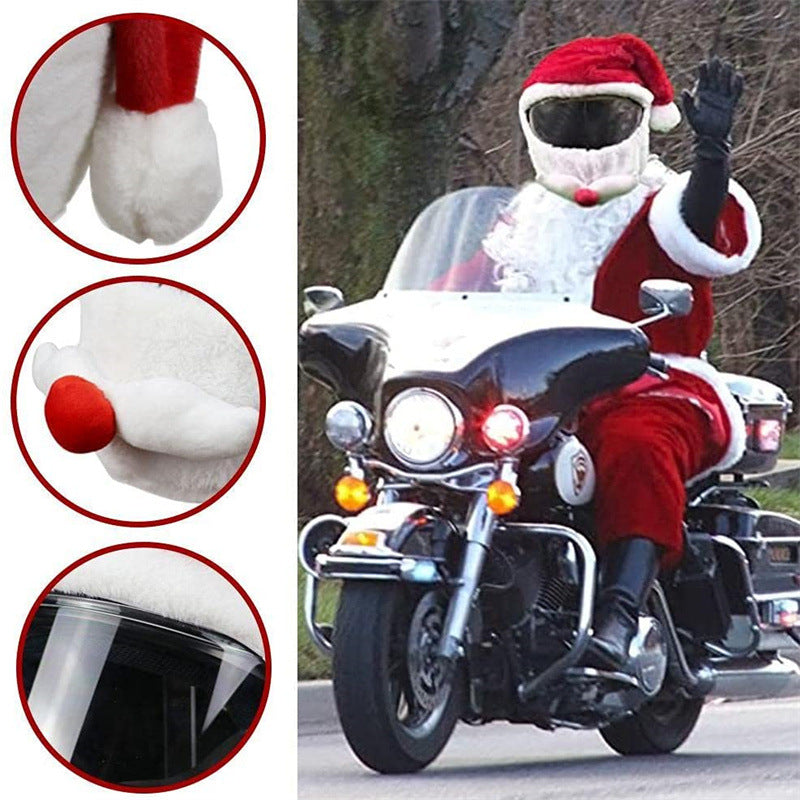 Motorcycle Helmet Christmas Hat