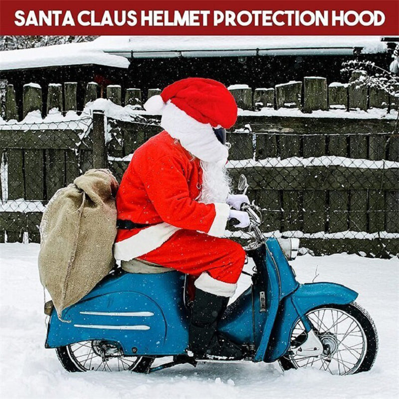 Funny Santa Claus Hat Motorcycle Helmet Cover