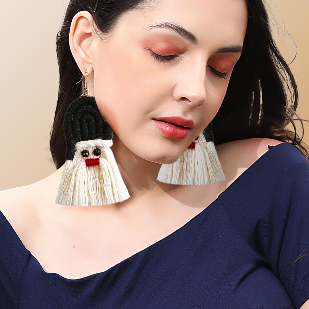 Santa Tassel Earrings 4Pair