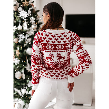 Christmas Elk Knitted Sweater