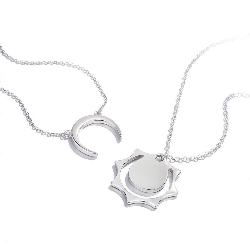Sun and Moon Couple Necklace-50% OFF