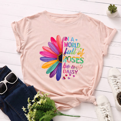 Chrysanthemum Print T-shirt