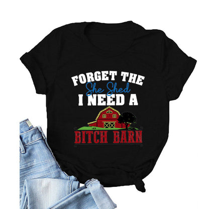 FORGET The She Round Neck T-shirt
