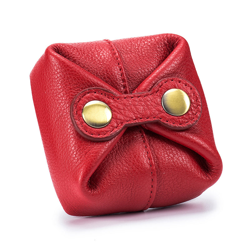100% Leather Coin Pouch for Women