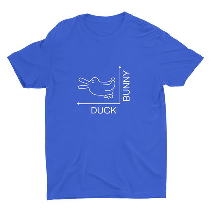DUCK? or BUNNY? Printed Cotton Tee