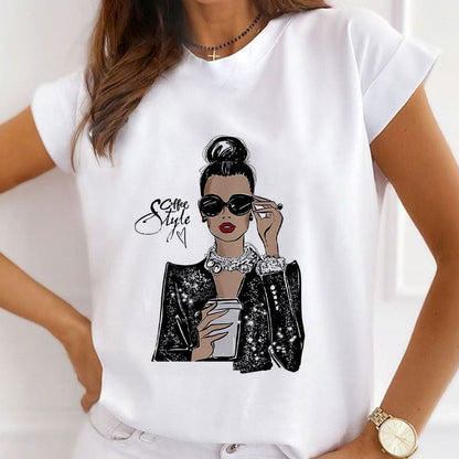 Style U :   Coffee Time Women White T-Shirt
