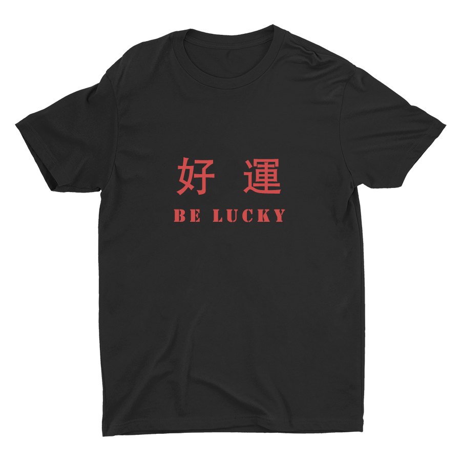 BE LUCKY Printed Cotton Tee