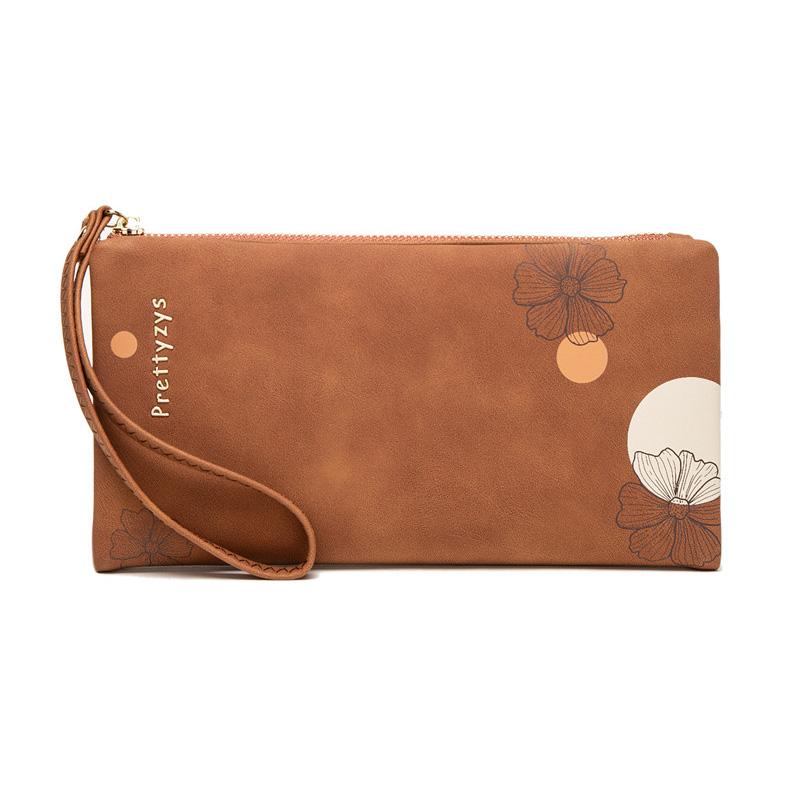 Extended Half-fold Printed Wrist Wallet