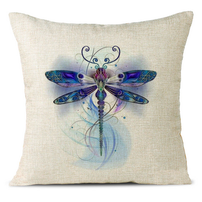 Beautiful Butterfly Linen Pillowcase