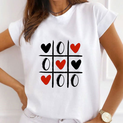 Style V:My Heart  Female White T-Shirt