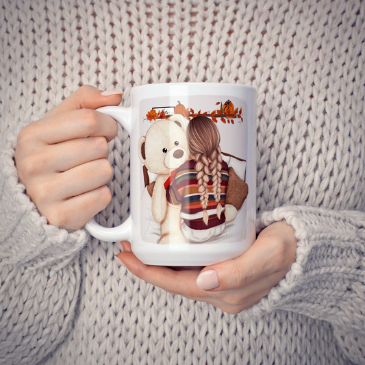 "Bear and Girl” Coffee Mug