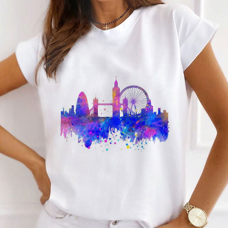 Style I : Love The City Women White T-Shirt