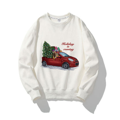 Merry Christmas O-Neck White Sweater C