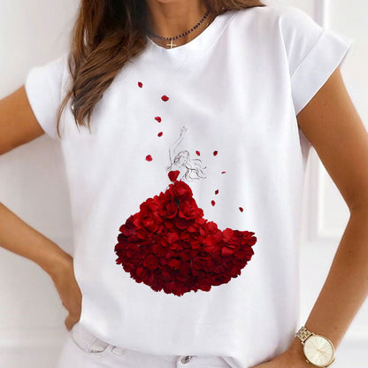 Style L: Flower Fairy White T-Shirt