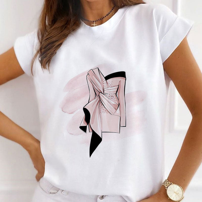 Style I£º Trend Leader Women White T-Shirt