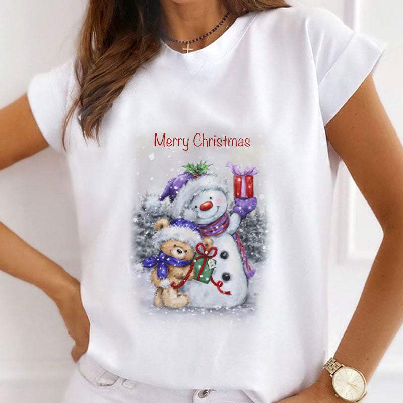 HAPPY NEW YEAR 2021 Christmas White T-Shirt E