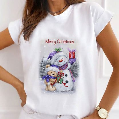 HAPPY NEW YEAR 2021 Christmas White T-Shirt E
