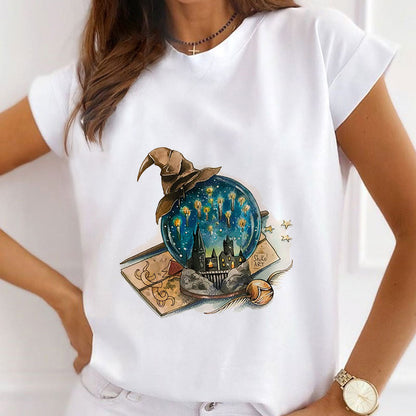 I Love Halloween Ladies White T-Shirt T