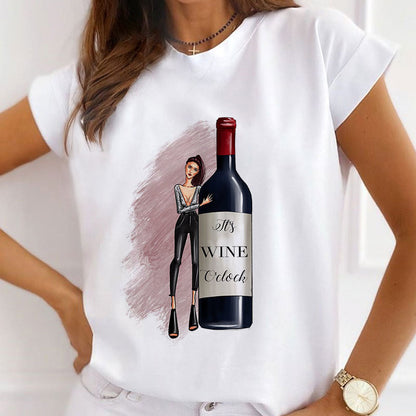 I like Enjoying Happy Life White T-Shirt P