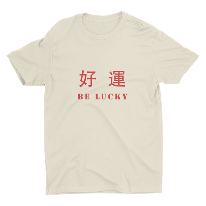BE LUCKY Printed Cotton Tee