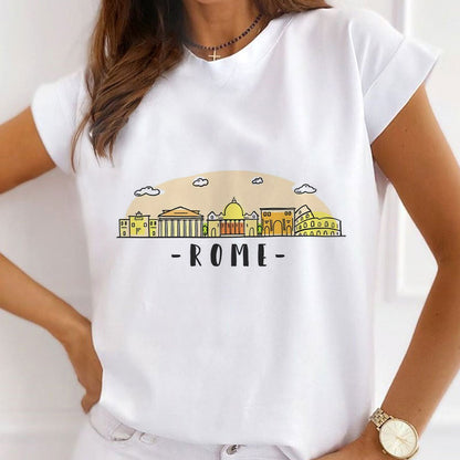 Style U :   Love My Country Women White T-Shirt