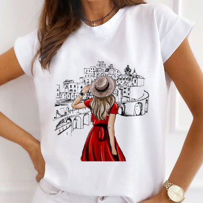 Style U : Love The City Women White T-Shirt