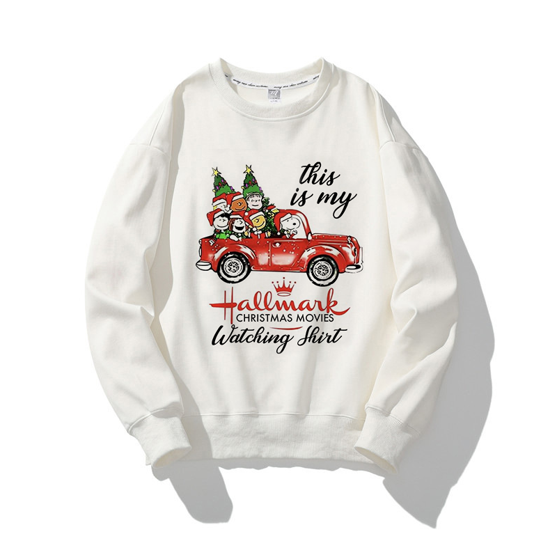 Merry Christmas O-Neck White Sweater Z
