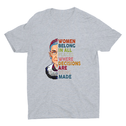 Women Belong In All Places Cotton Tee