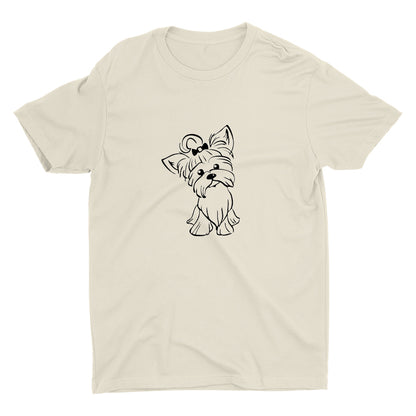 Yorkshire Terrier Pup Doggy  Cotton Tee