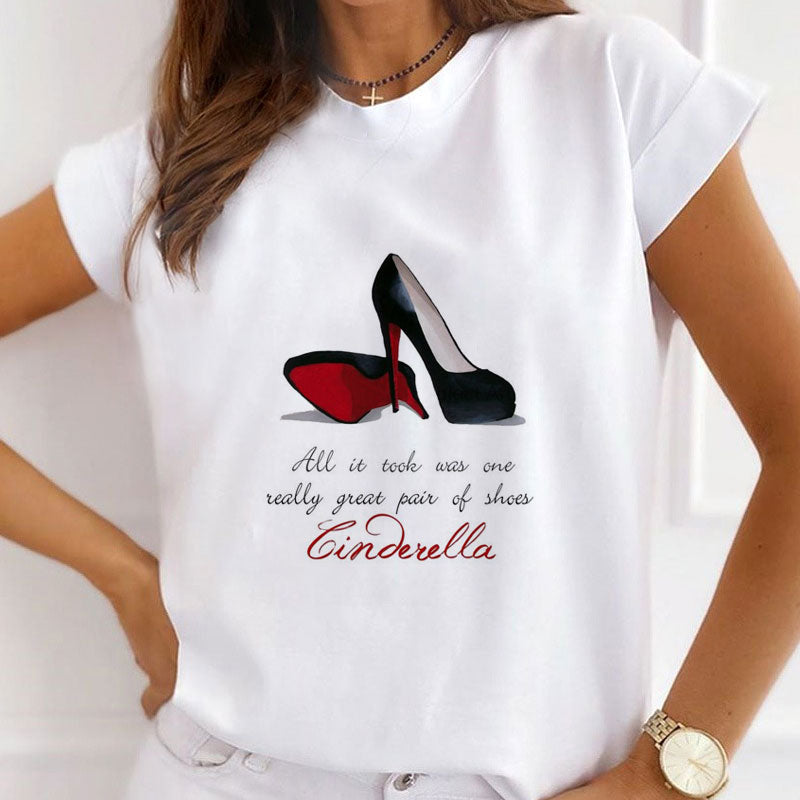 Love For Shoes White T-Shirt T