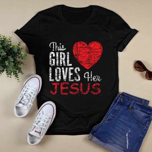 Peace Love Jesus Black T-Shirt O