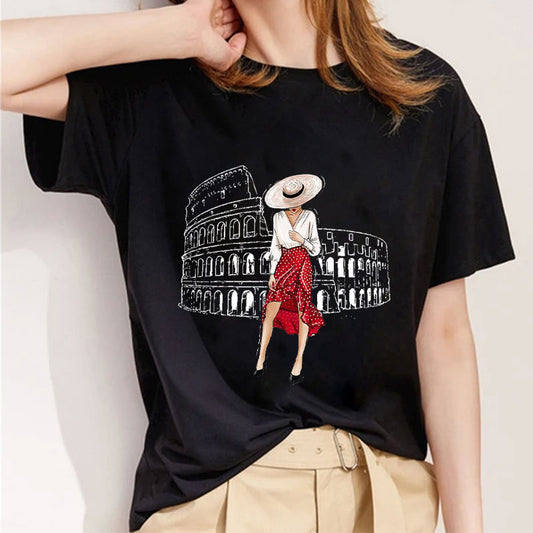 Style C： Love Yourself Ladies Black T-shirt