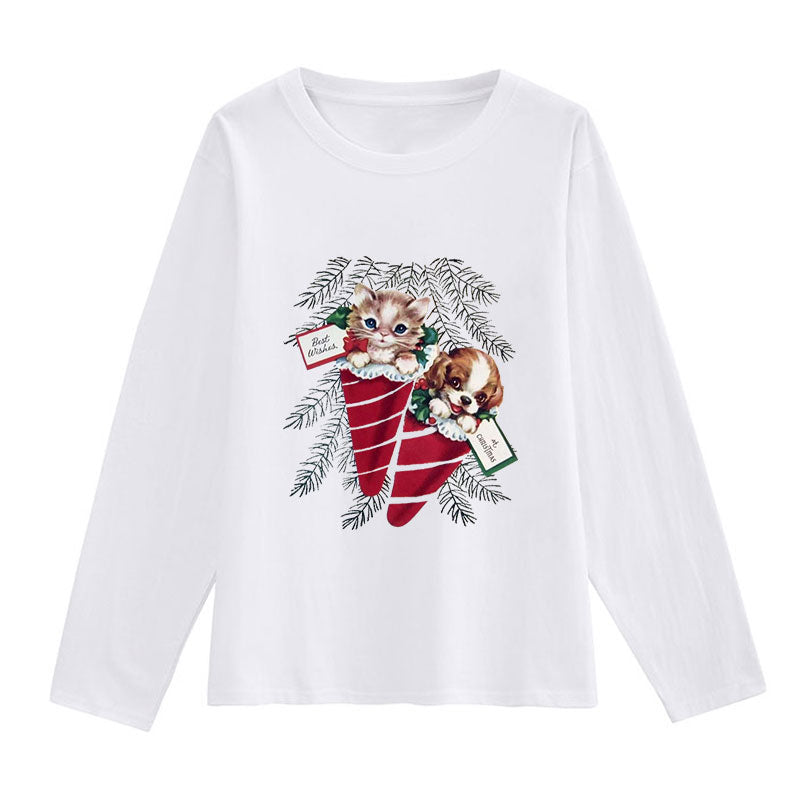 Merry Christmas Women White T-Shirt Z