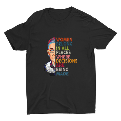 Women Belong In All Places Cotton Tee