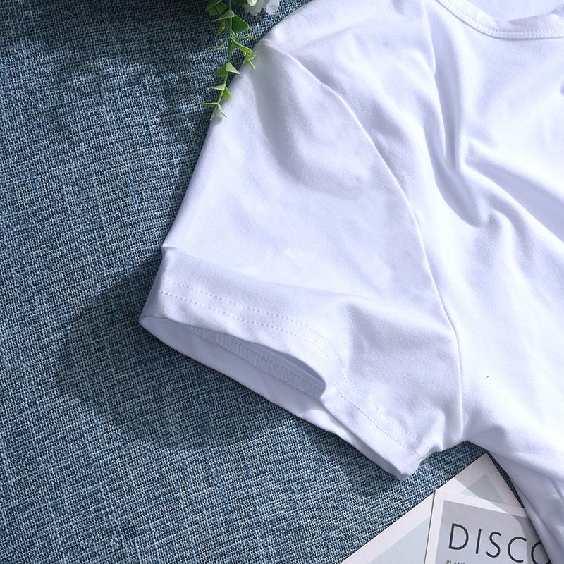 Fantasy Feather Women White Tee K