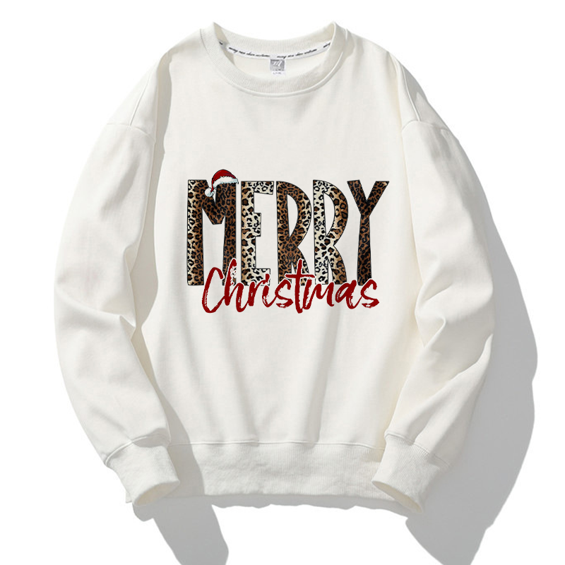 Lovely Christmas O-Neck White Sweater I