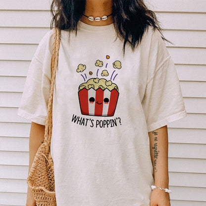 what's popping? Cotton Tee