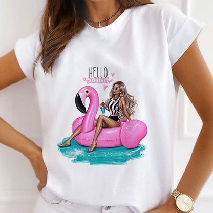 Style A£ºSexy Swimsuit Women White T-Shirt