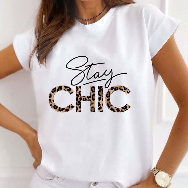 Stay Chic Women White T-Shirt A