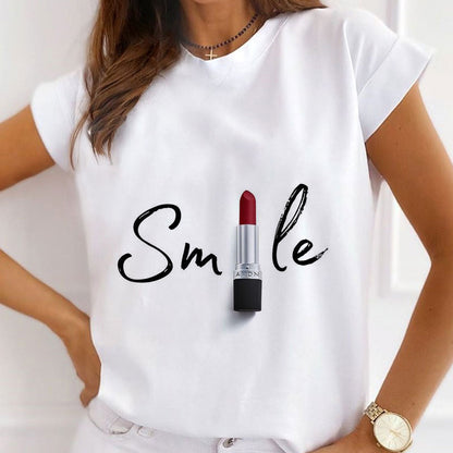 Lipstick Women's White T-Shirt T