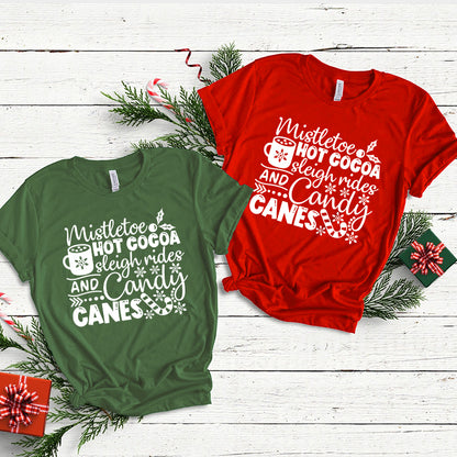 Cotton 2022 Christmas Graphic T-shirts