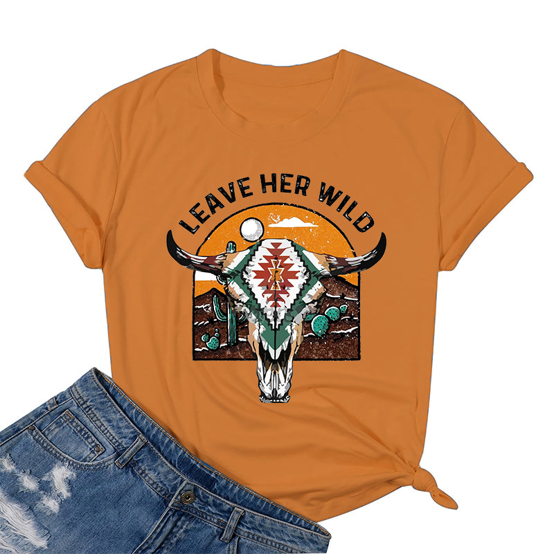 Leave Her Wild Cotton Tee
