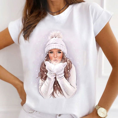 2022 White Christmas Women's T-Shirts