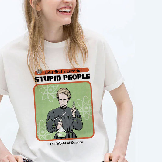For Stupid People Cotton Tee