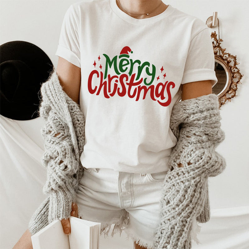 2022 Merry Christmas White T-Shirts