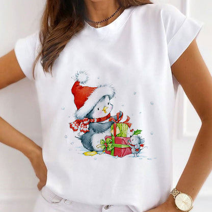 2021 HAPPY NEW YEAR Christmas Ladies White T-Shirt G